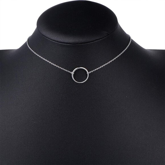 Sterling Silver Dainty Choker Necklace Adjustable 13-16 inches Perfect Gift for - Picture 2 of 7